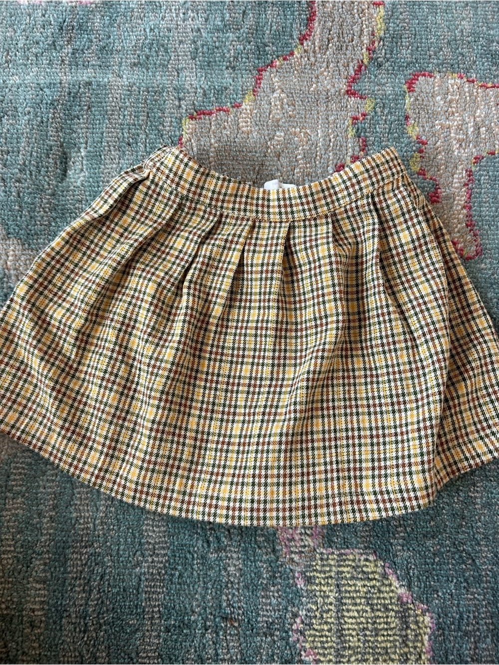 Zara pleated plaid skirt 2/3